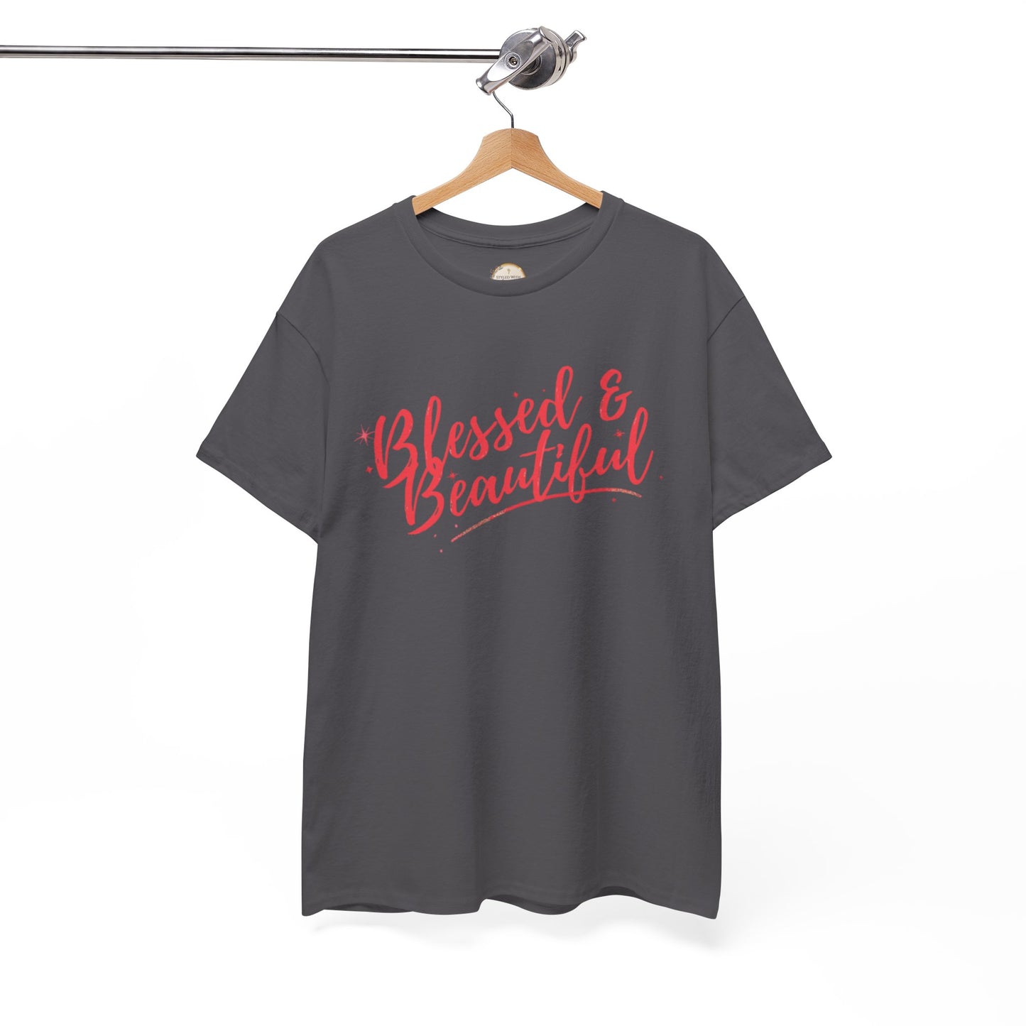 Blessed & Beautiful Unisex Heavy Cotton Tee - Inspirational Casual Wear