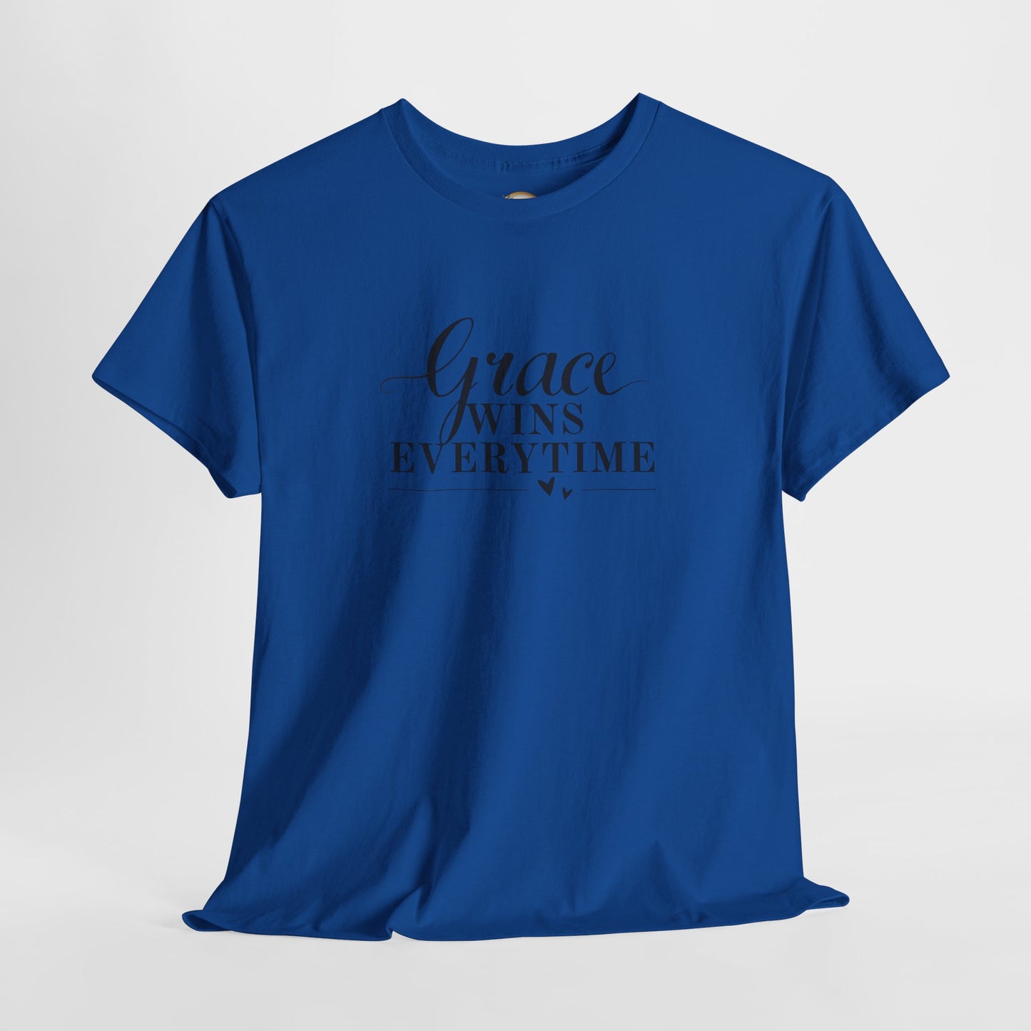 Grace Wins Every Time Tee — Inspirational Christian Graphic T-Shirt