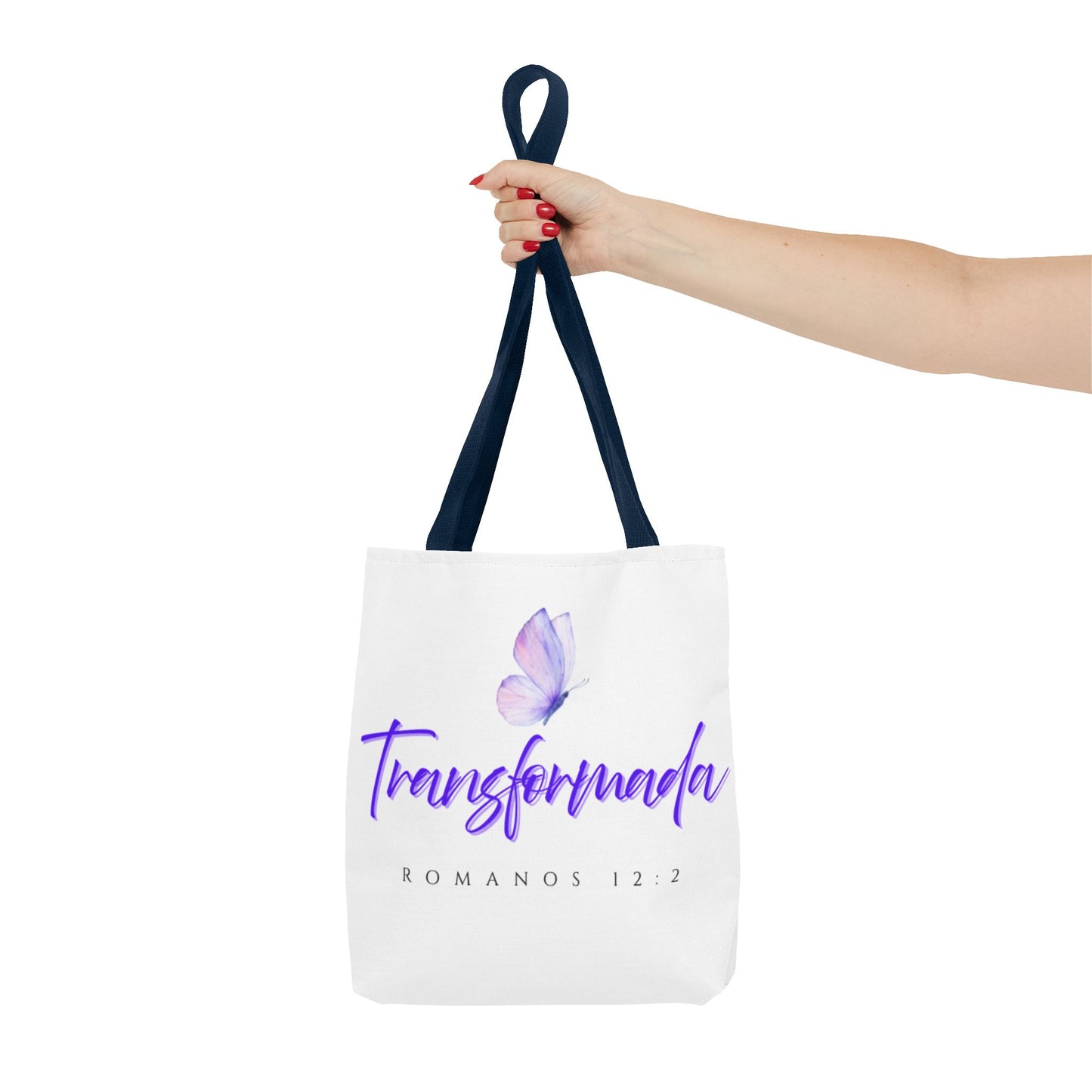 Transformada Tote Bag, Motivational Gift, Eco-Friendly Shopper, Women's Fashion, Bible Verse Accessory