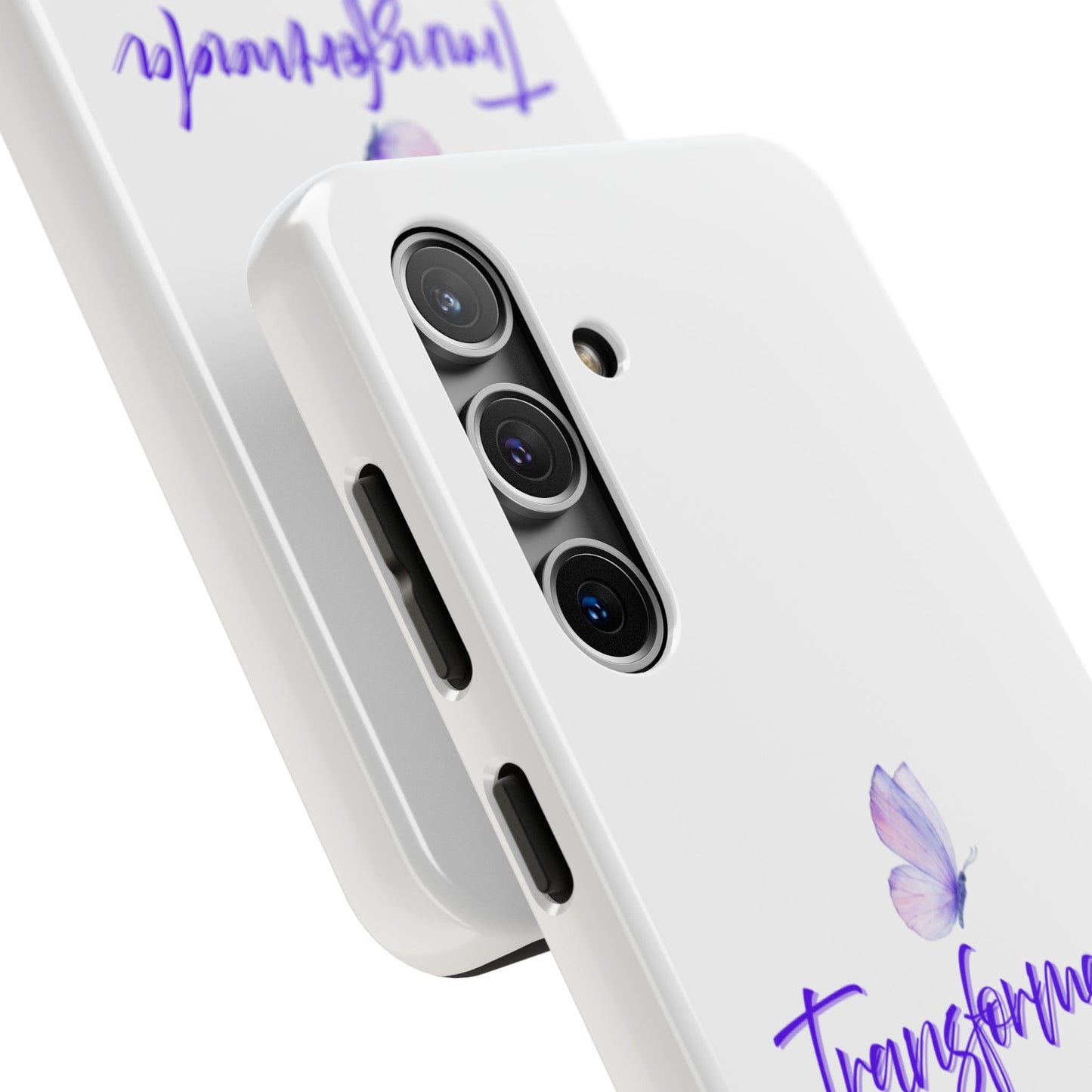 Transformada Phone Case, Inspirational Gift, Scripture Cases, Christian Accessories, Floral Design, Unique Phone Protection