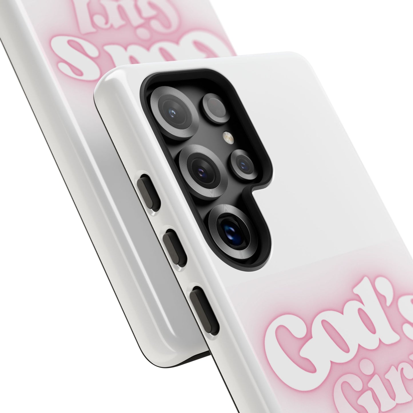 God's Girl Cute Phone Case, Pink Bow Case, Faith-Based Gifts, Christian Accessories, Birthday Present, Inspirational Jewelry