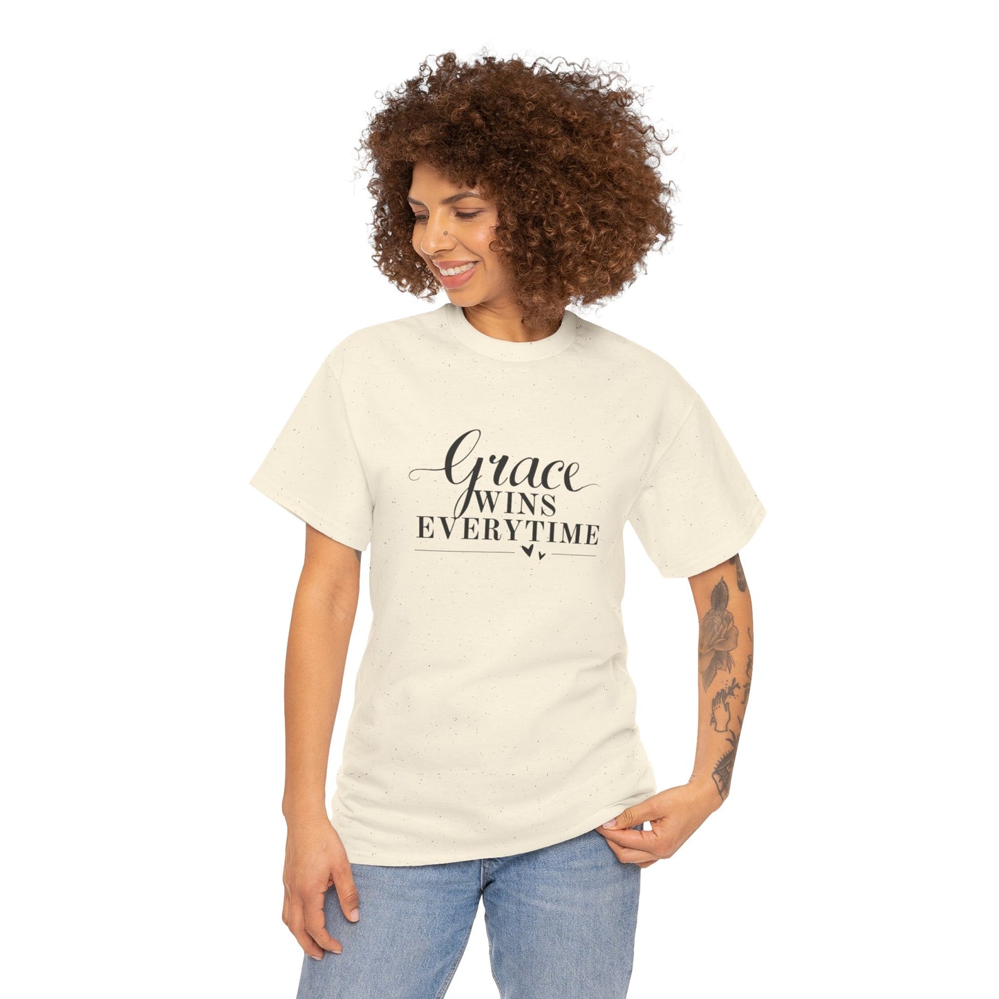 Grace Wins Every Time Tee — Inspirational Christian Graphic T-Shirt