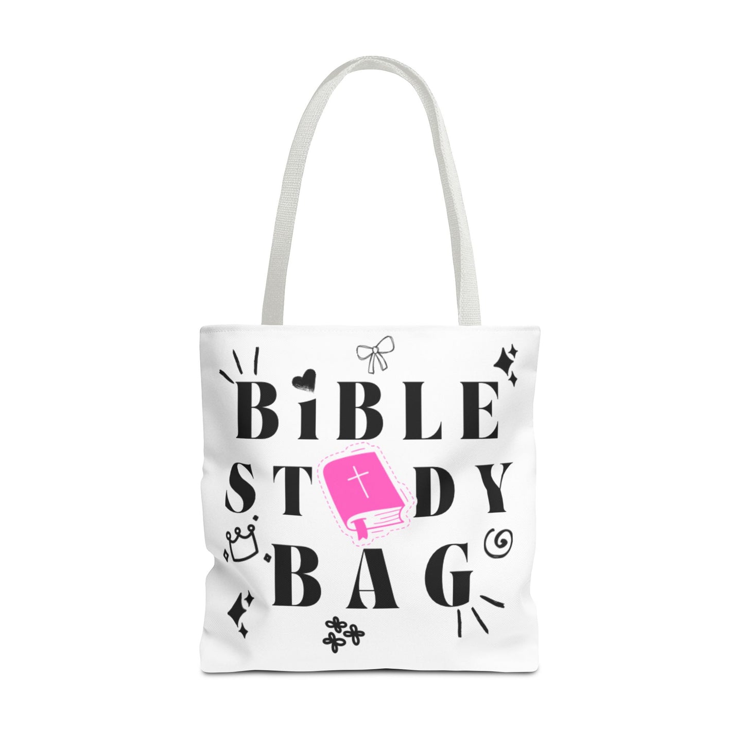 Bible Study Tote Bag - Stylish All-Over Print for Women's Spiritual Journey
