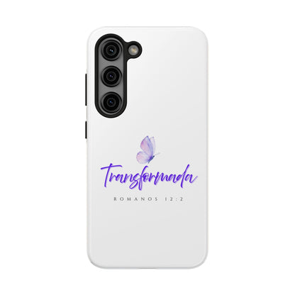 Transformada Phone Case, Inspirational Gift, Scripture Cases, Christian Accessories, Floral Design, Unique Phone Protection