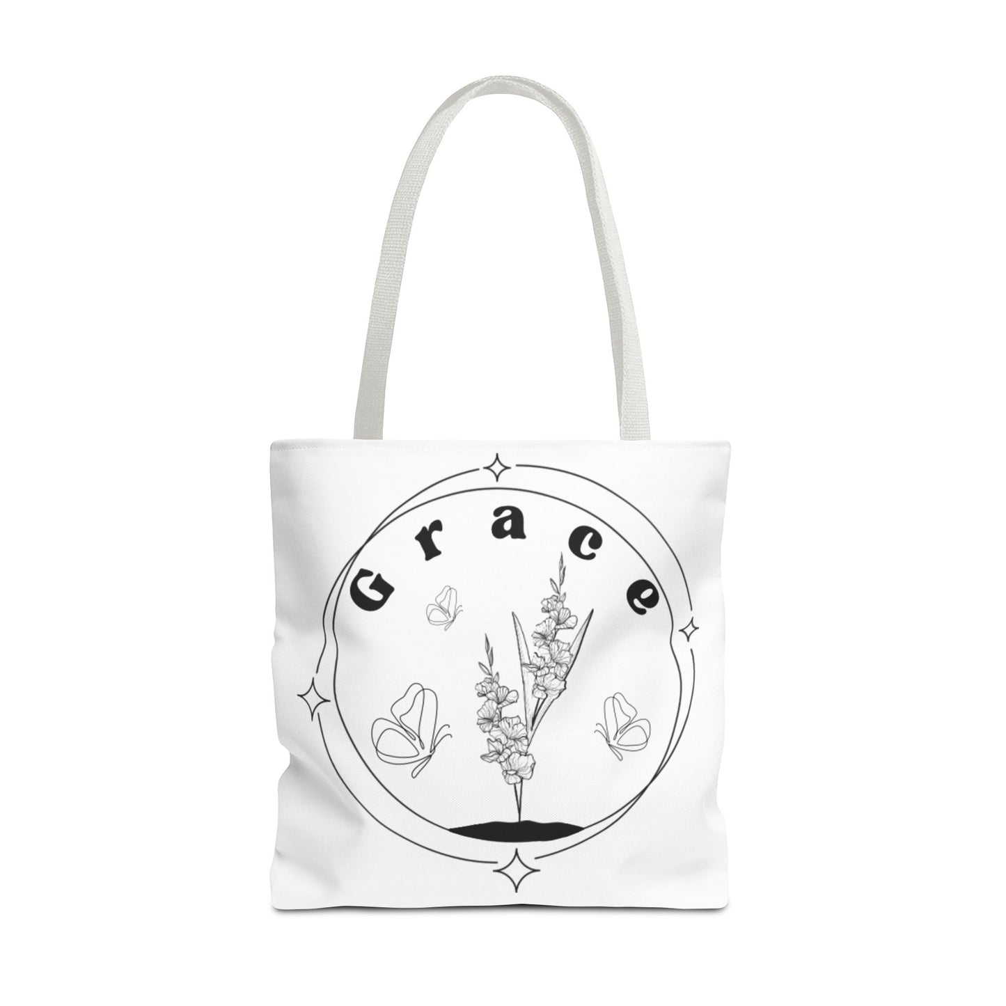 Grace Tote Bag - Stylish All-Over Print for Women's Spiritual Journey