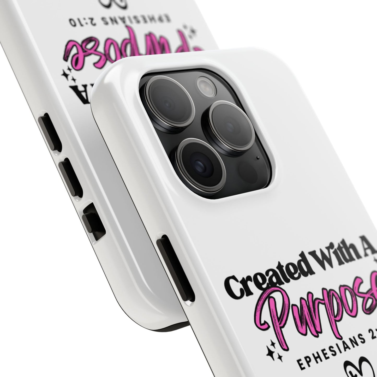 Created With A Purpose Phone Case — Ephesians 2:10 Inspirational Christian Tough Case