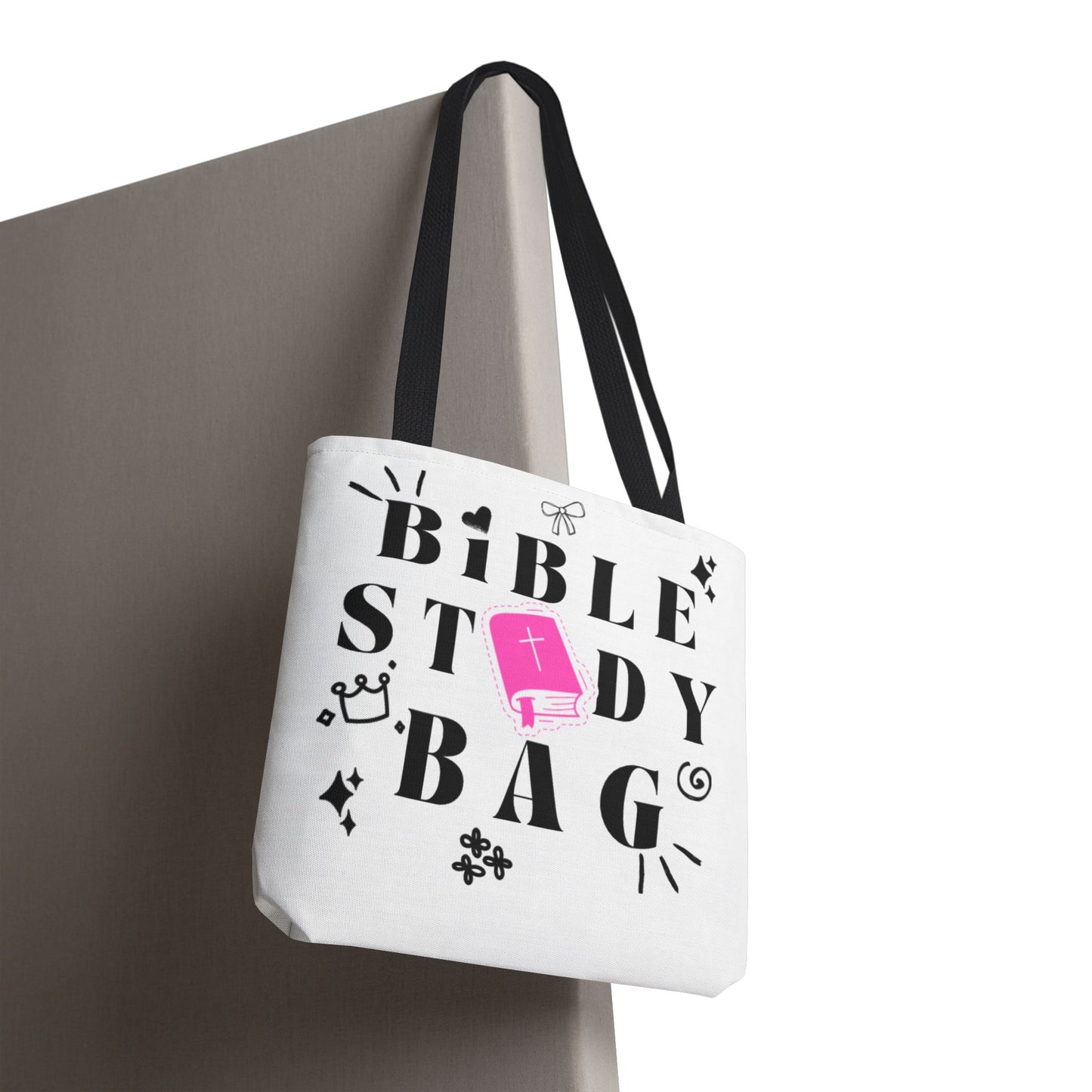 Bible Study Tote Bag - Stylish All-Over Print for Women's Spiritual Journey