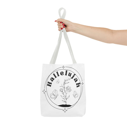 Hallelujah Tote Bag - Stylish All-Over Print for Women's Spiritual Journey