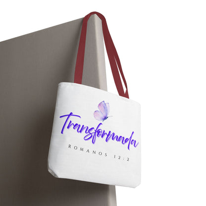 Transformada Tote Bag, Motivational Gift, Eco-Friendly Shopper, Women's Fashion, Bible Verse Accessory