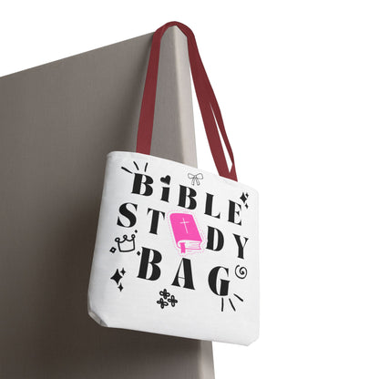 Bible Study Tote Bag - Stylish All-Over Print for Women's Spiritual Journey