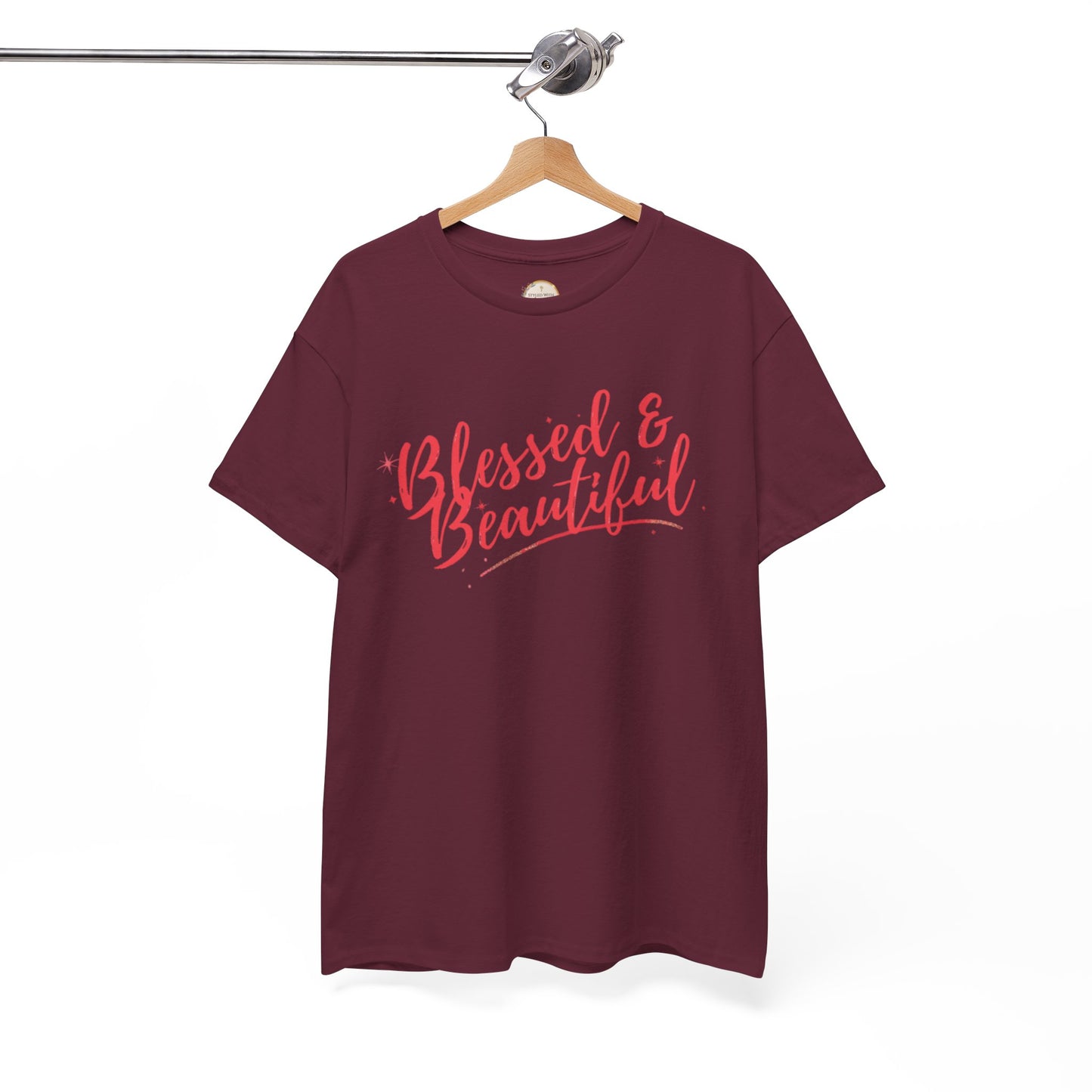 Blessed & Beautiful Unisex Heavy Cotton Tee - Inspirational Casual Wear