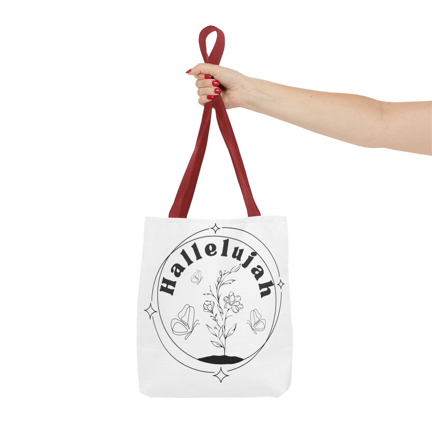 Hallelujah Tote Bag - Stylish All-Over Print for Women's Spiritual Journey