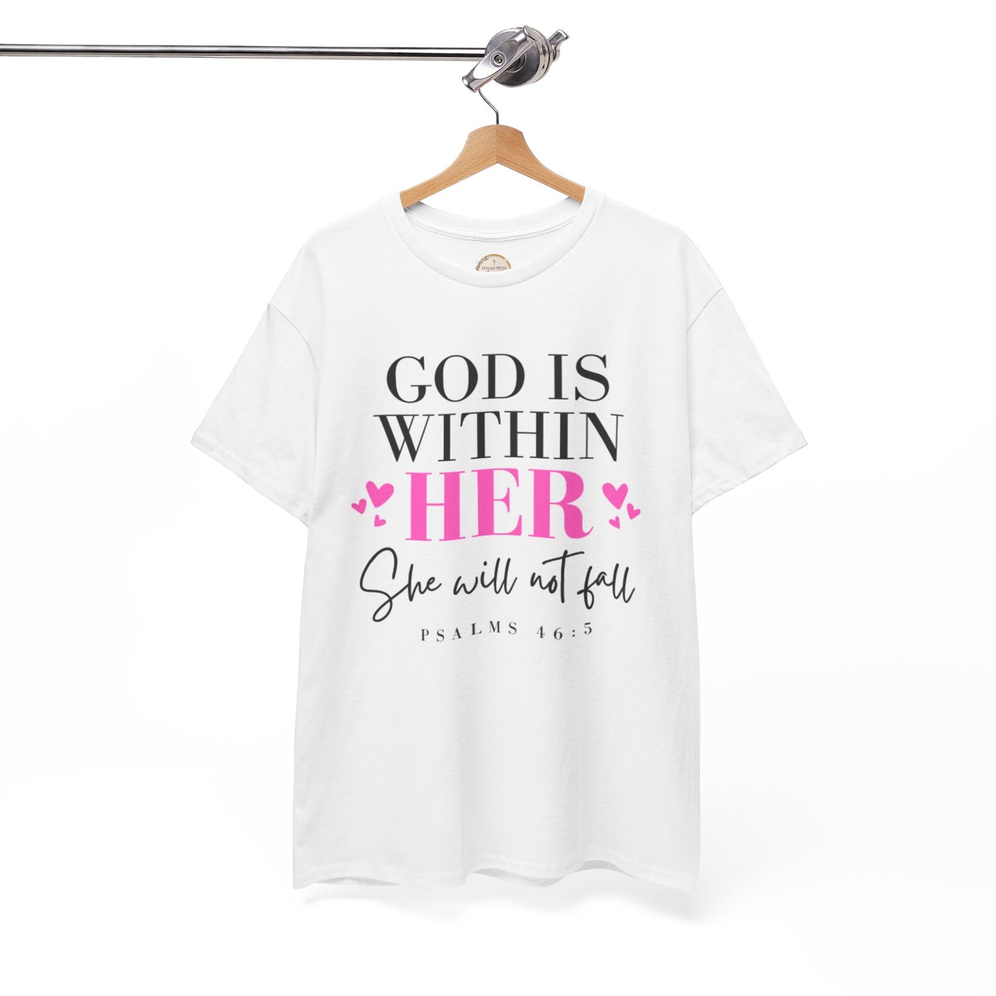 God Is Within Her Unisex Heavy Cotton Tee