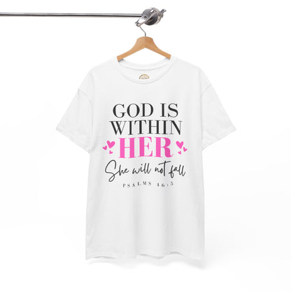 God Is Within Her Unisex Heavy Cotton Tee