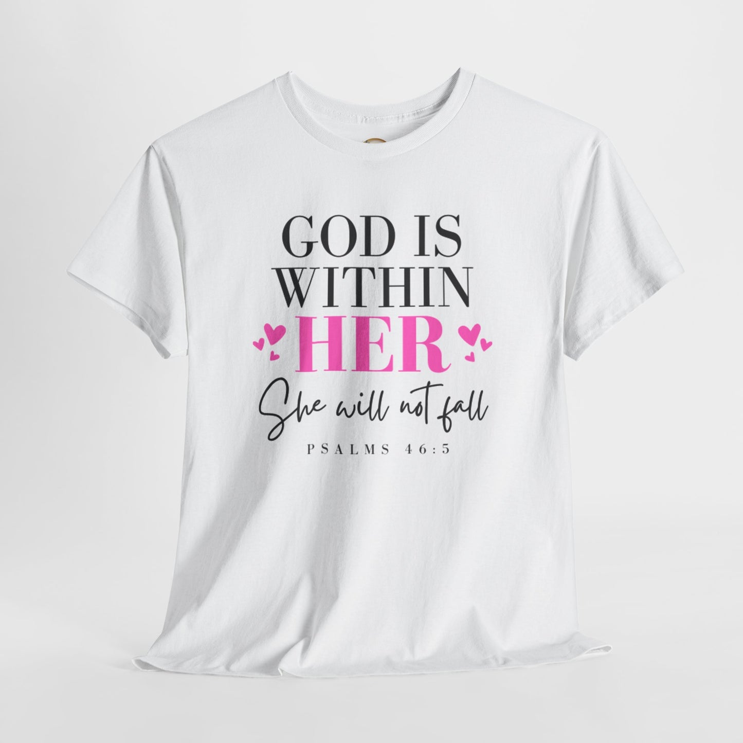 God Is Within Her Unisex Heavy Cotton Tee