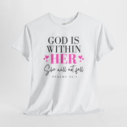 God Is Within Her Unisex Heavy Cotton Tee