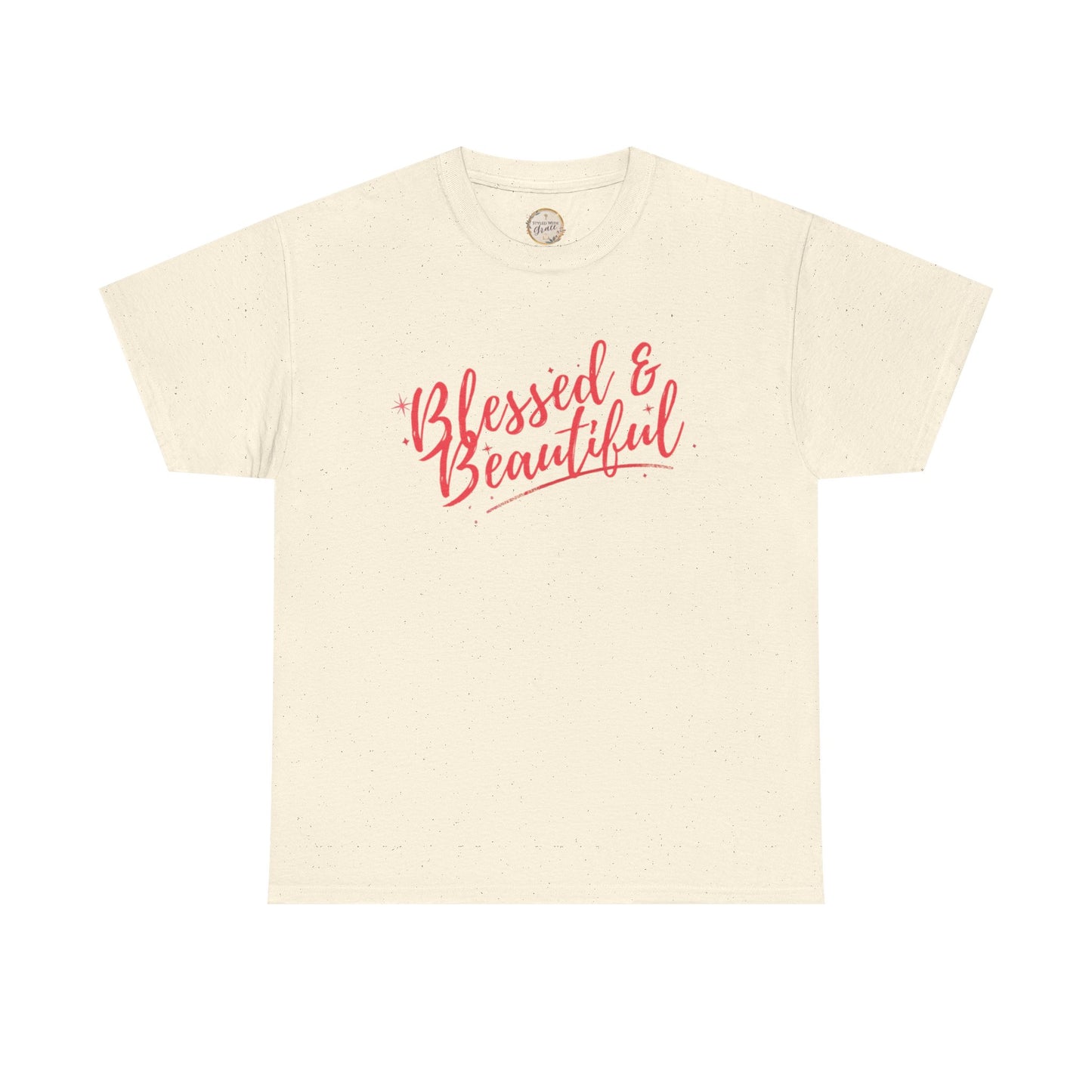 Blessed & Beautiful Unisex Heavy Cotton Tee - Inspirational Casual Wear