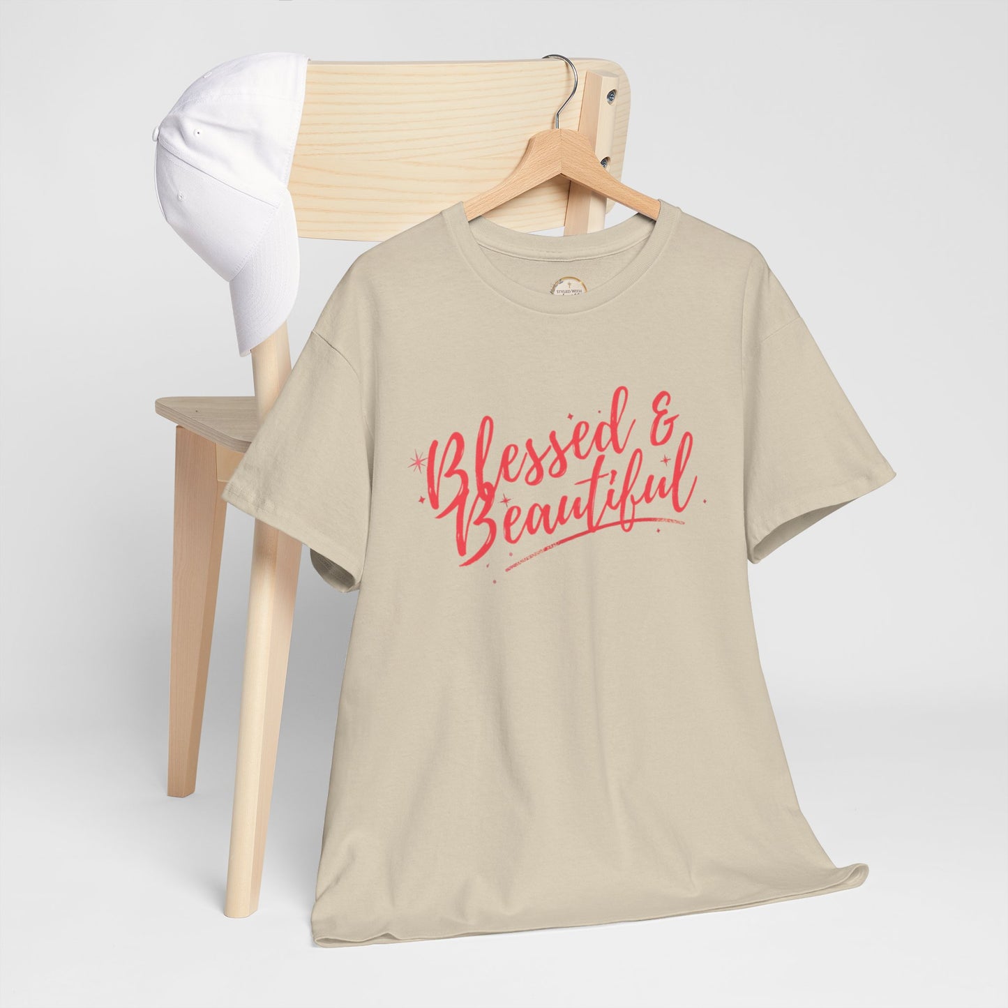 Blessed & Beautiful Unisex Heavy Cotton Tee - Inspirational Casual Wear