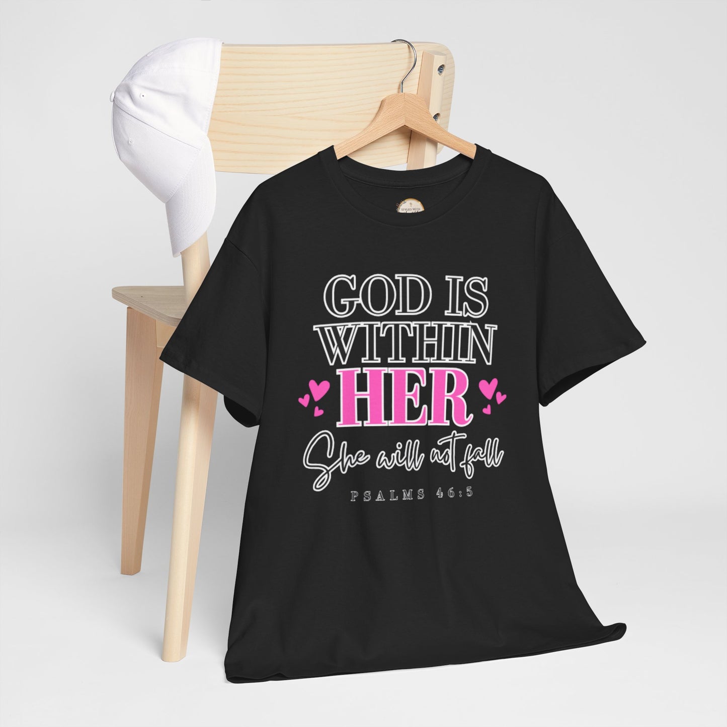 God Is Within Her Unisex Heavy Cotton Tee