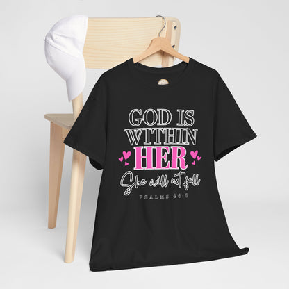 God Is Within Her Unisex Heavy Cotton Tee