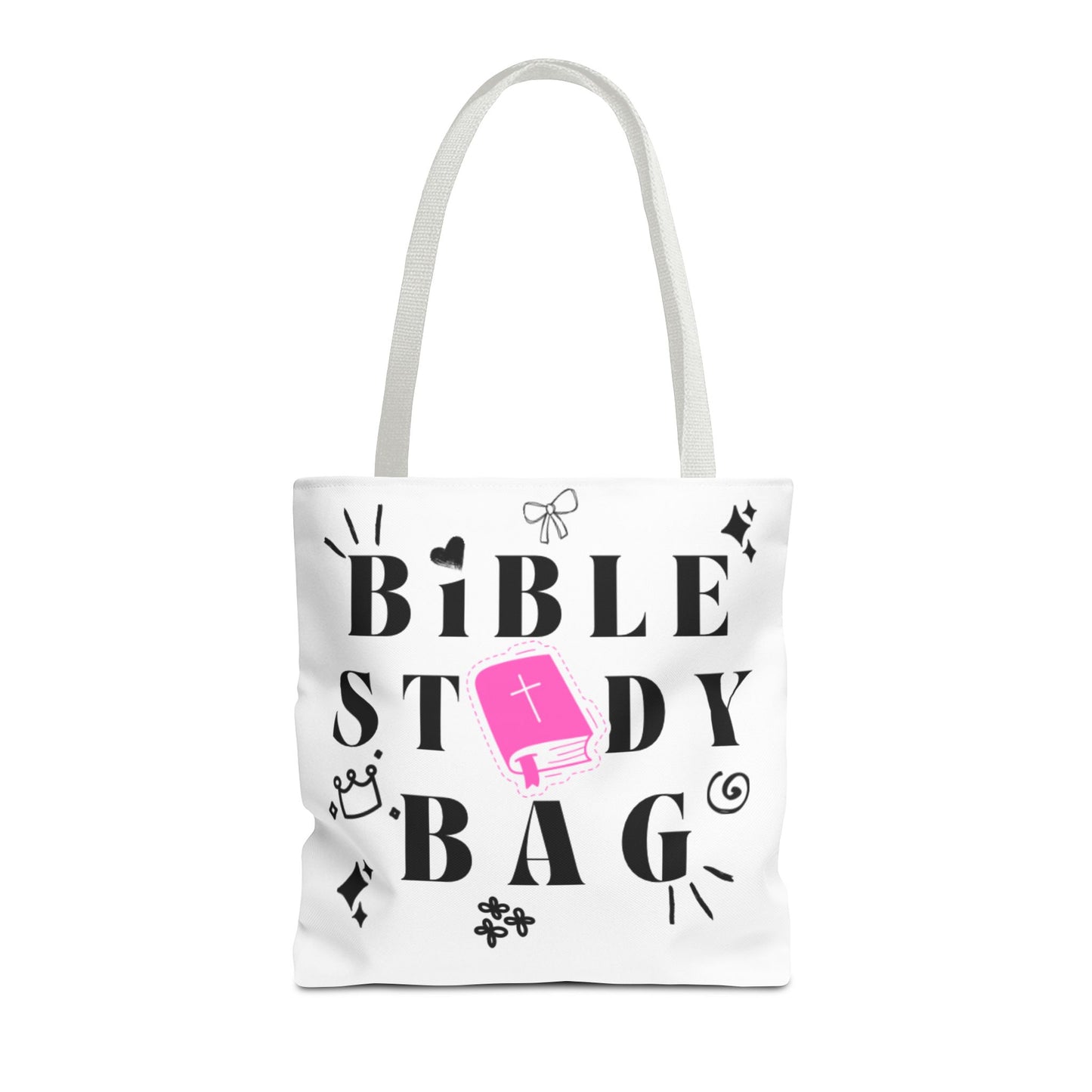 Bible Study Tote Bag - Stylish All-Over Print for Women's Spiritual Journey