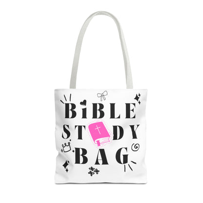 Bible Study Tote Bag - Stylish All-Over Print for Women's Spiritual Journey