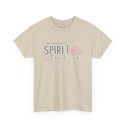 Psalms 143:10 Spirit Lead Me Unisex Heavy Cotton Tee