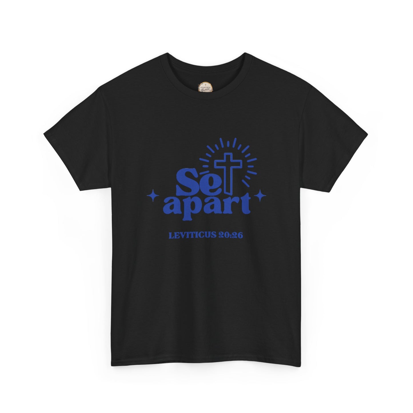 Set Apart Unisex Heavy Cotton Tee, Christian Gift Shirt, Religious Apparel, Faith-Based Clothing, Inspirational T-Shirt