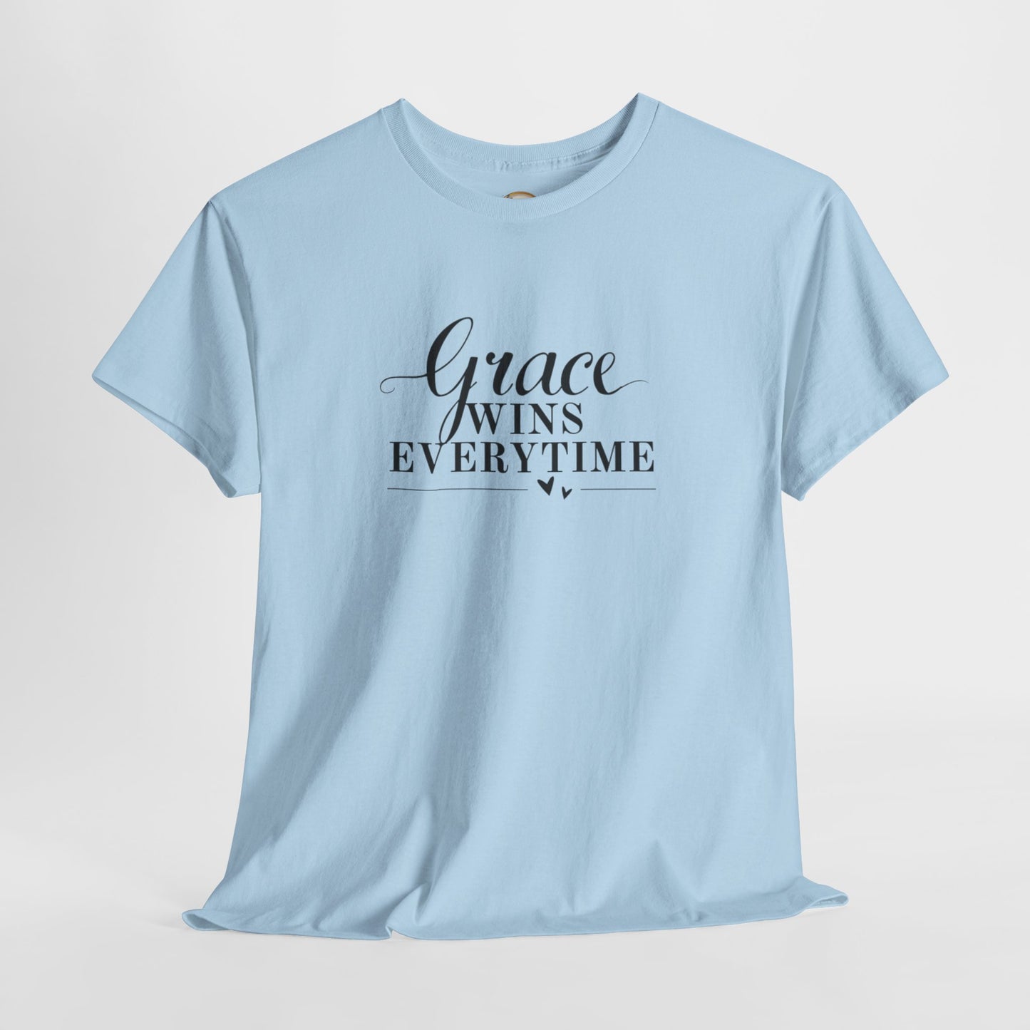Grace Wins Every Time Tee — Inspirational Christian Graphic T-Shirt