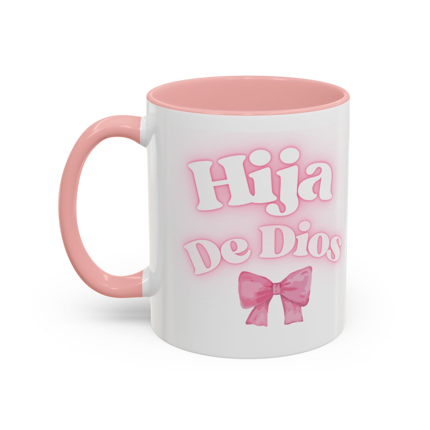 Hija De Dios Accent Coffee Mug - Perfect Gift for Moms, Inspirational Drinkware, Birthday, Faith Celebration, Unique Coffee Cup