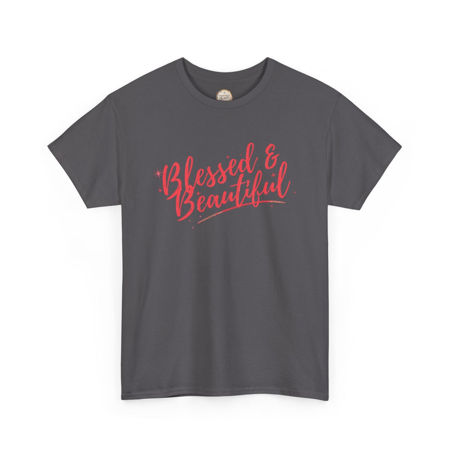 Blessed & Beautiful Unisex Heavy Cotton Tee - Inspirational Casual Wear