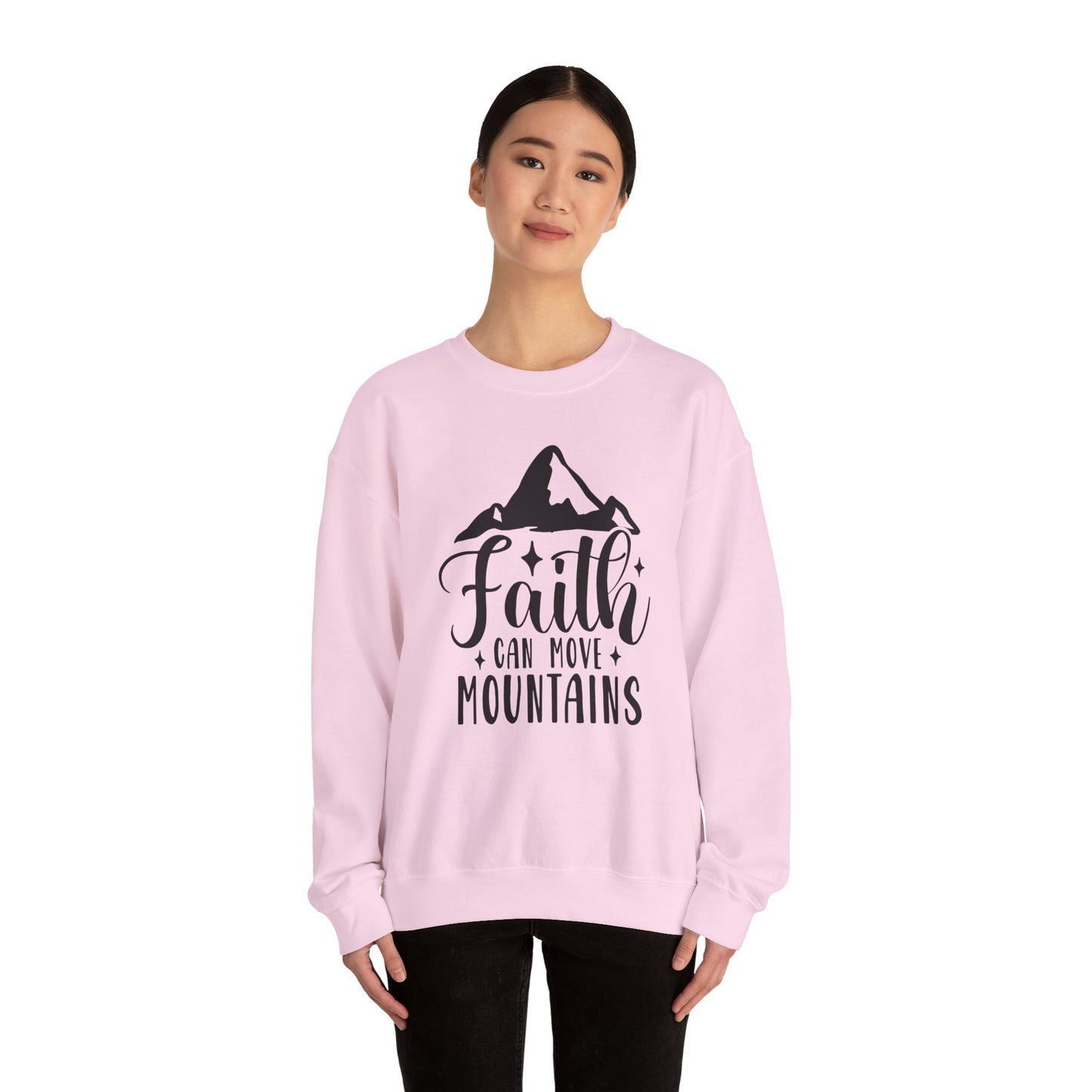 Faith Can Move Mountains Crewneck Sweatshirt