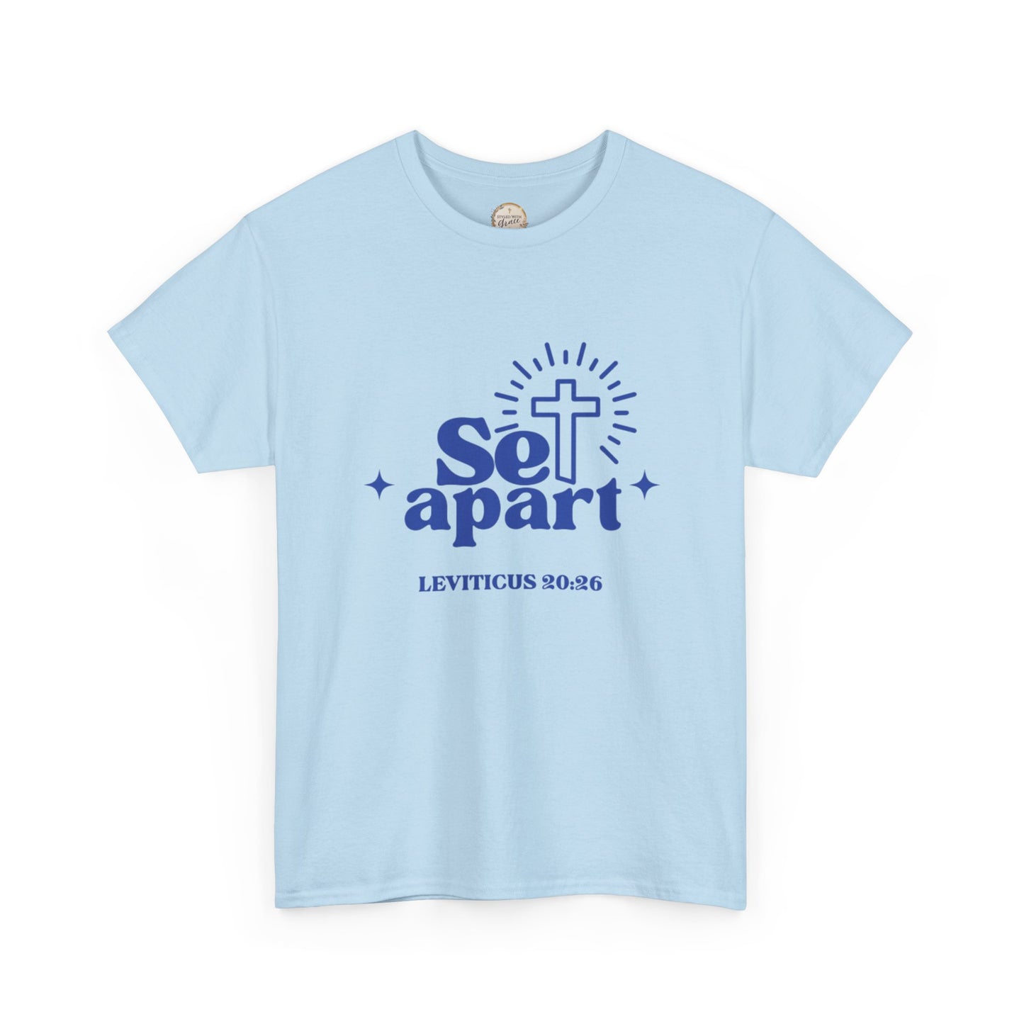 Set Apart Unisex Heavy Cotton Tee, Christian Gift Shirt, Religious Apparel, Faith-Based Clothing, Inspirational T-Shirt