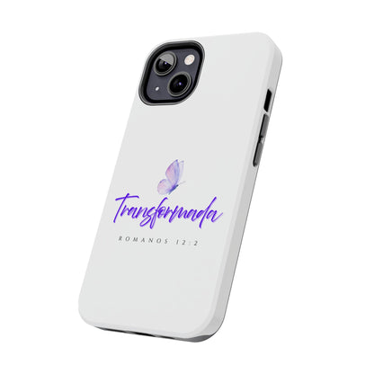 Transformada Phone Case, Inspirational Gift, Scripture Cases, Christian Accessories, Floral Design, Unique Phone Protection