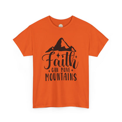 Faith Can Move Mountains - Unisex Heavy Cotton Tee