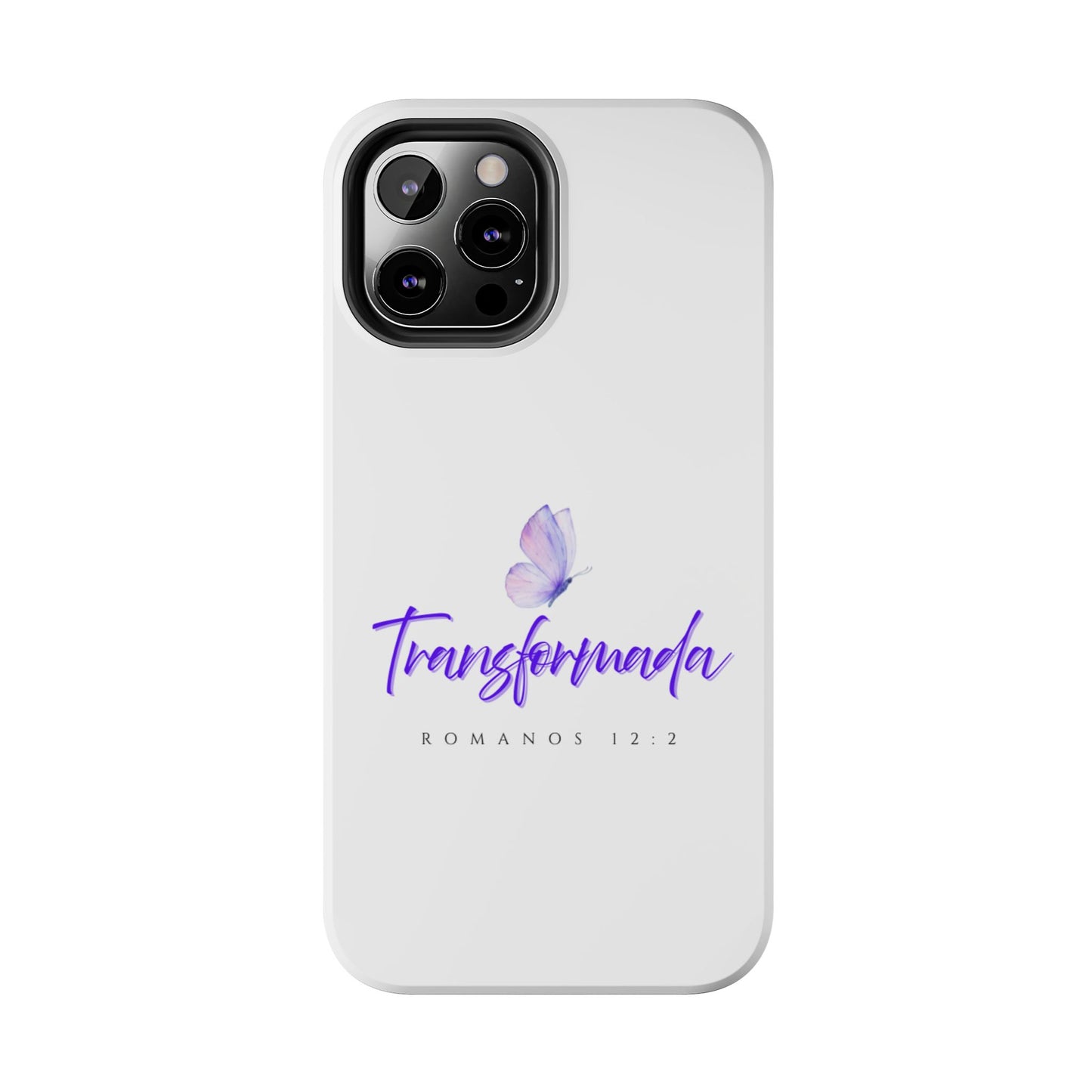 Transformada Phone Case, Inspirational Gift, Scripture Cases, Christian Accessories, Floral Design, Unique Phone Protection