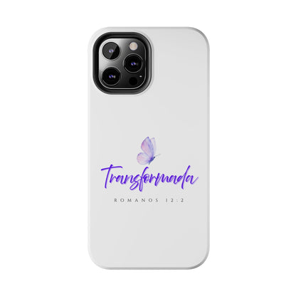 Transformada Phone Case, Inspirational Gift, Scripture Cases, Christian Accessories, Floral Design, Unique Phone Protection