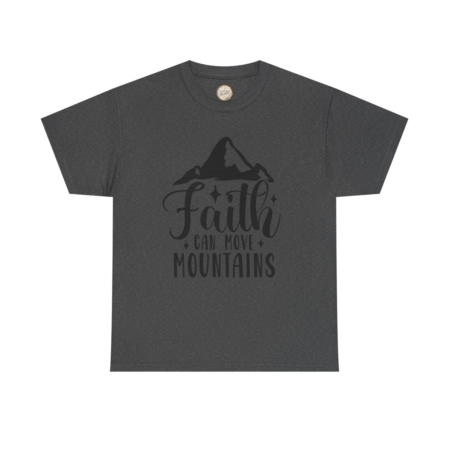 Faith Can Move Mountains - Unisex Heavy Cotton Tee