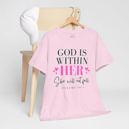 God Is Within Her Unisex Heavy Cotton Tee