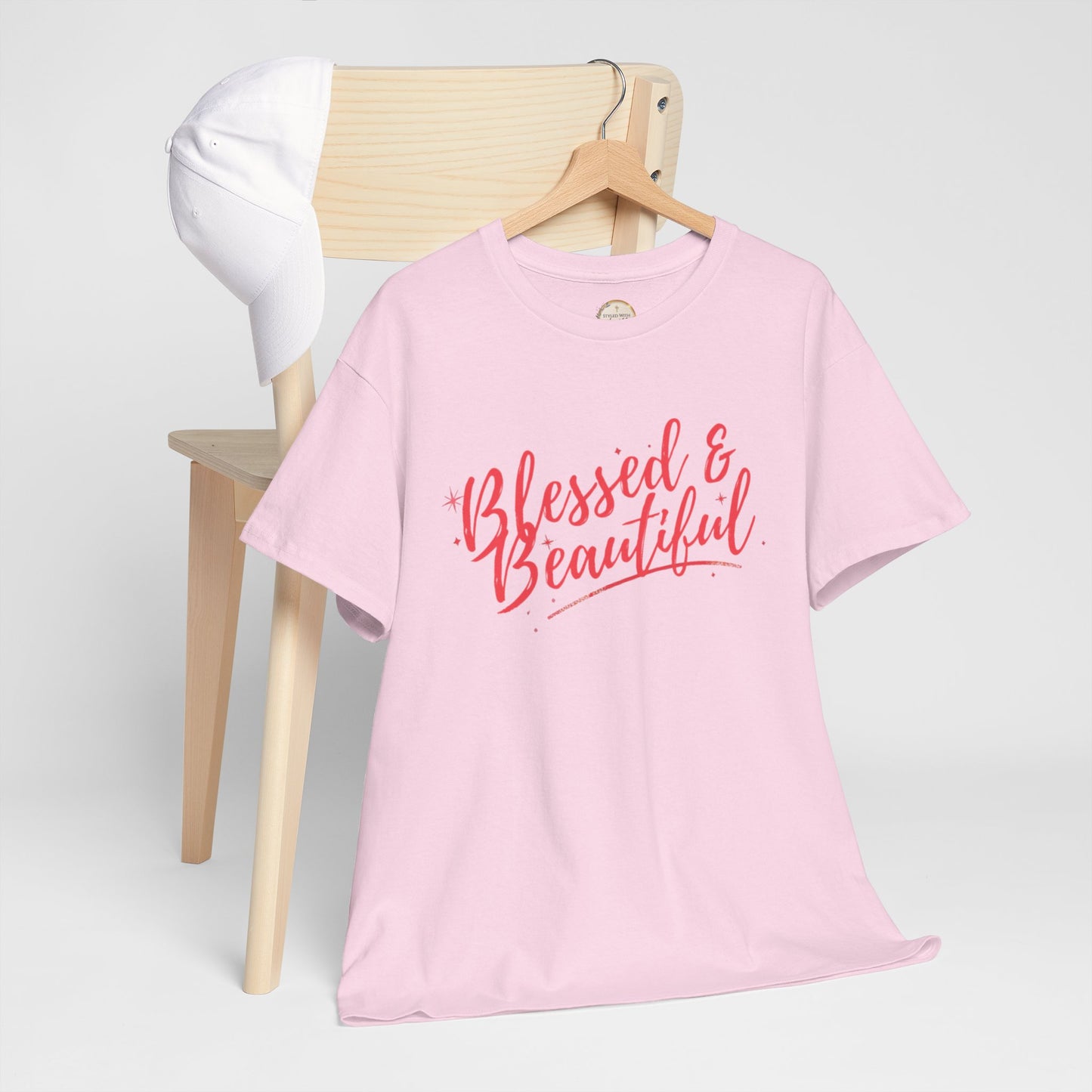 Blessed & Beautiful Unisex Heavy Cotton Tee - Inspirational Casual Wear