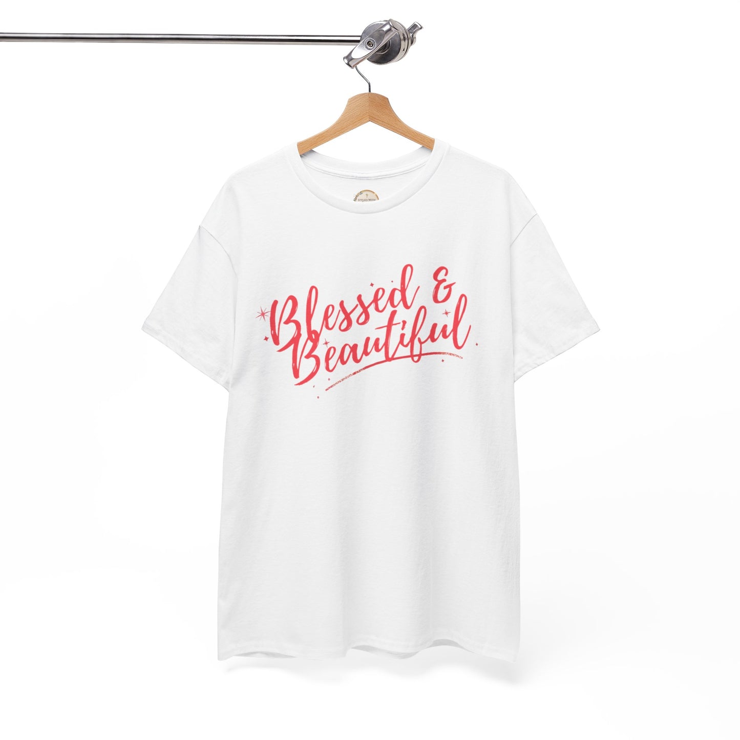 Blessed & Beautiful Unisex Heavy Cotton Tee - Inspirational Casual Wear