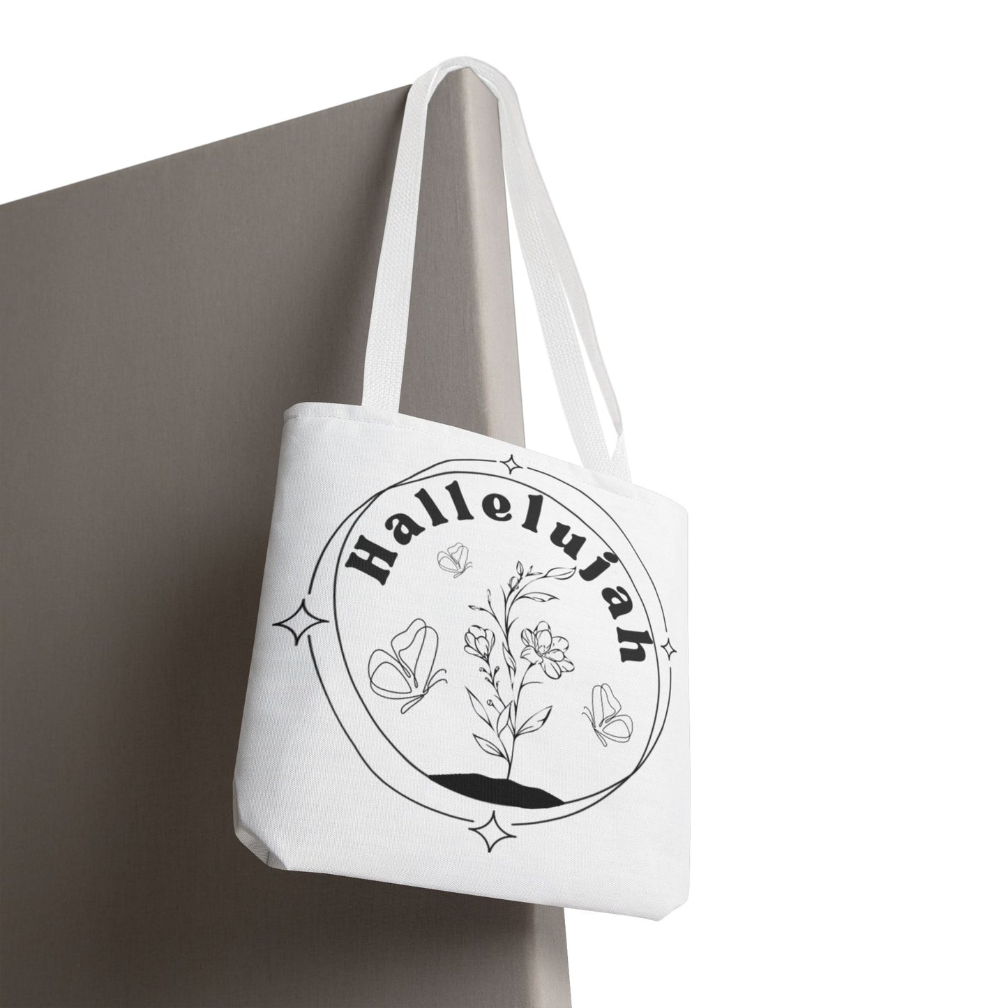 Hallelujah Tote Bag - Stylish All-Over Print for Women's Spiritual Journey