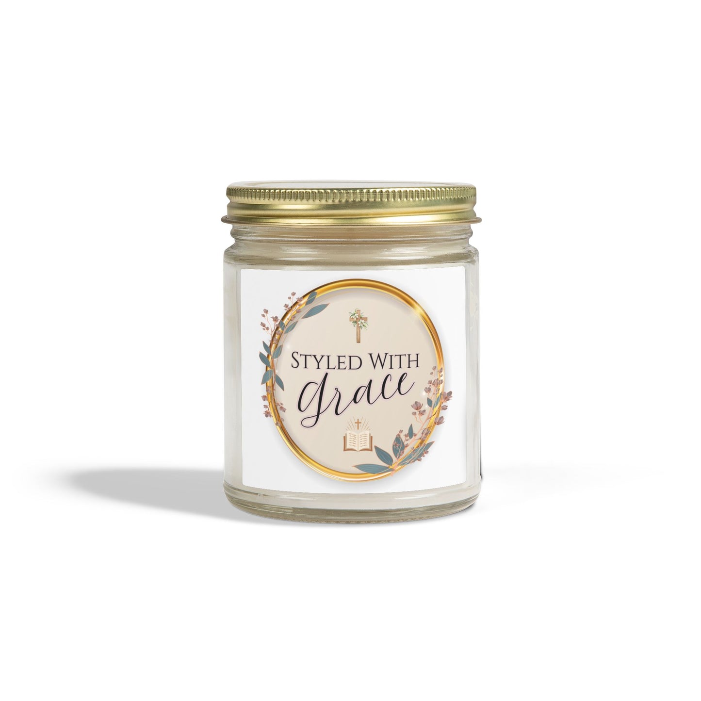 "Styled With Grace"— Coconut Apricot Soy Candle 4oz & 9oz
