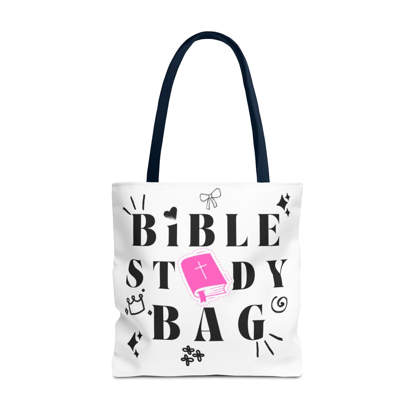 Bible Study Tote Bag - Stylish All-Over Print for Women's Spiritual Journey