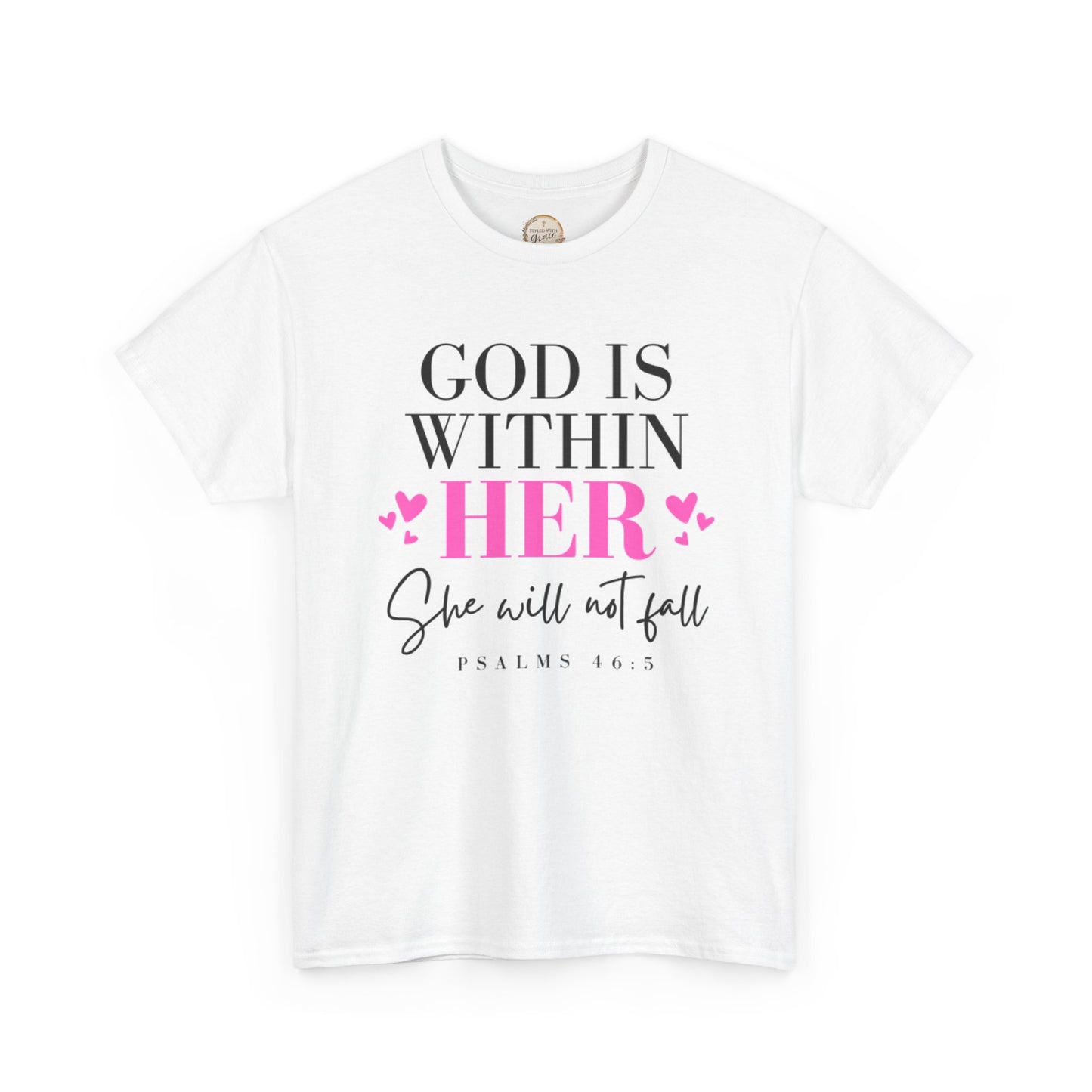 God Is Within Her Unisex Heavy Cotton Tee