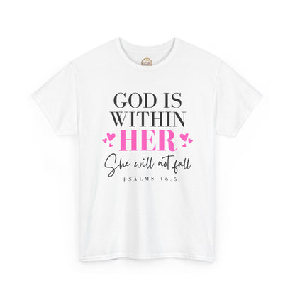 God Is Within Her Unisex Heavy Cotton Tee