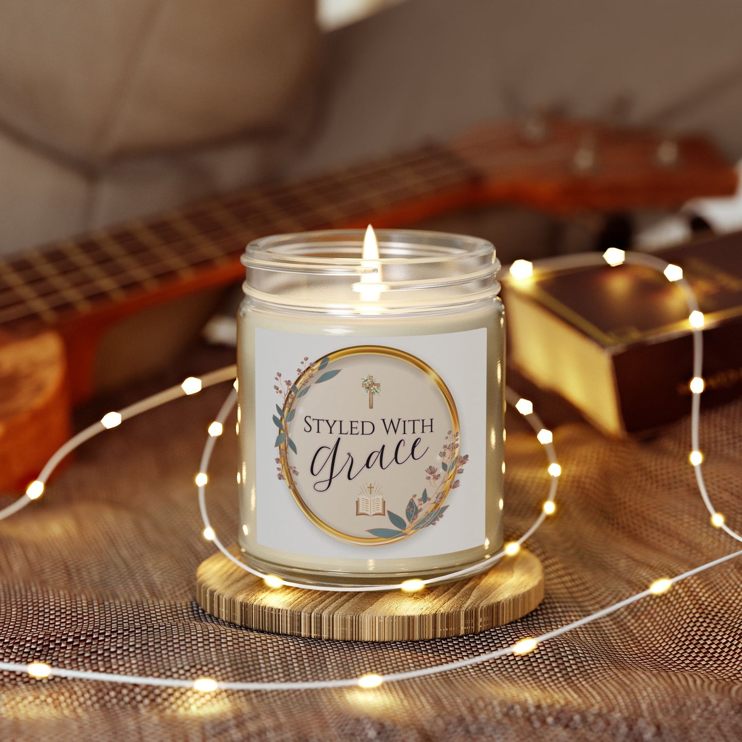 "Styled With Grace"— Coconut Apricot Soy Candle 4oz & 9oz