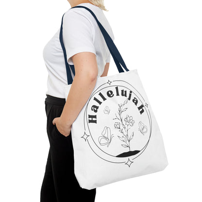Hallelujah Tote Bag - Stylish All-Over Print for Women's Spiritual Journey