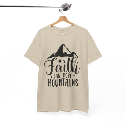 Faith Can Move Mountains - Unisex Heavy Cotton Tee