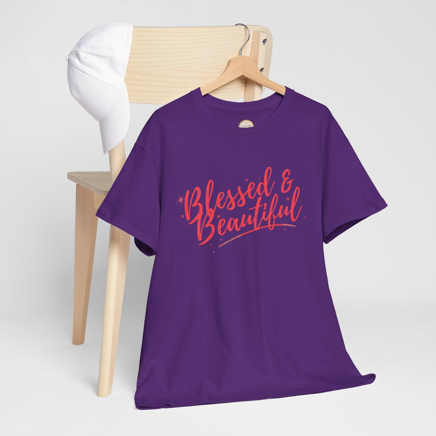 Blessed & Beautiful Unisex Heavy Cotton Tee - Inspirational Casual Wear